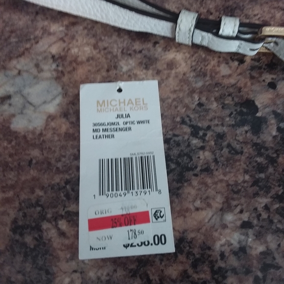 Michael Kors Optic White Leather Crossbody - Picture 6 of 6